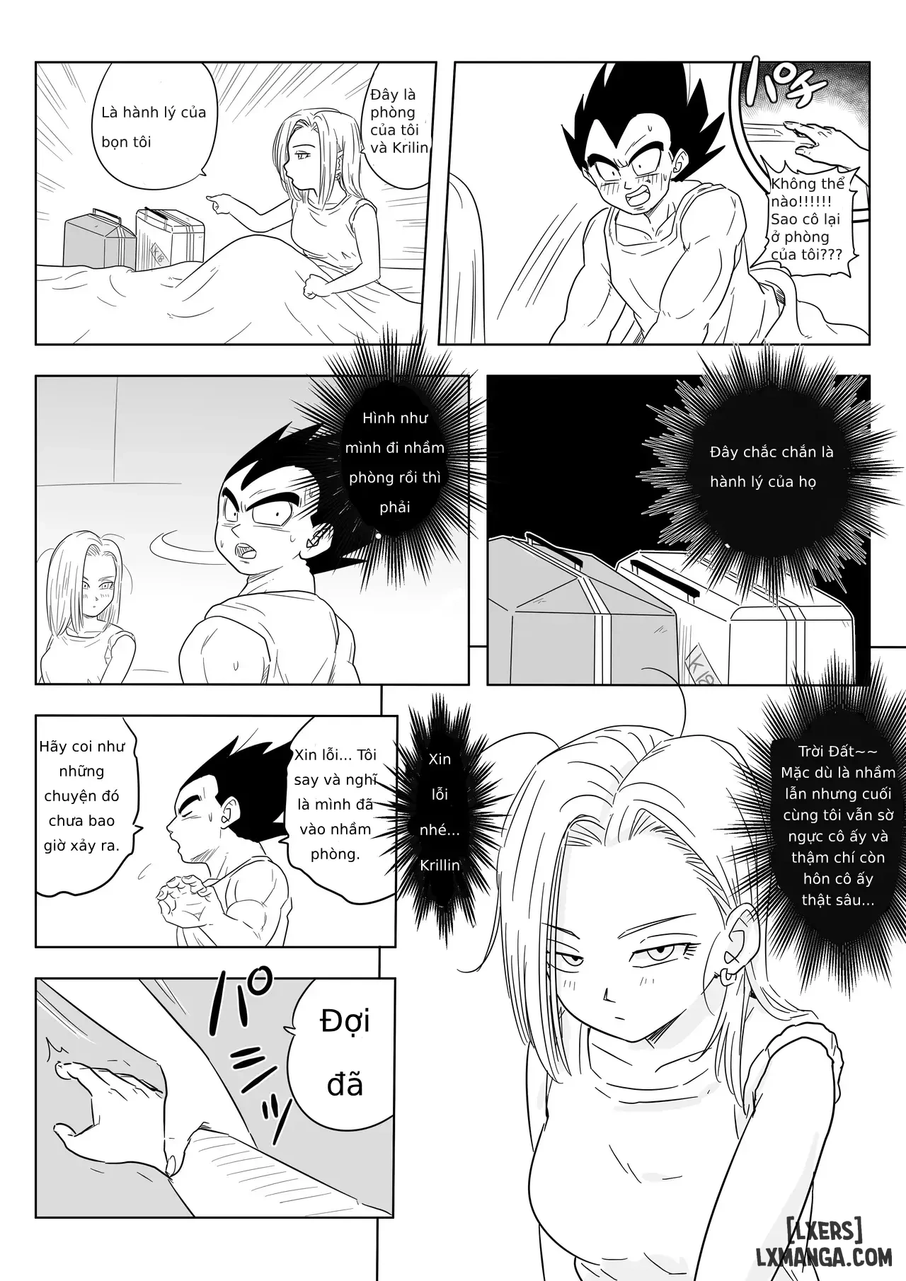 HentaiVN.net - Ảnh 4 - [Pink Mousse] NTR18: A sassy girl's erotic switch is turned on by the influence of alcohol (Dragon Ball Super) - One shot
