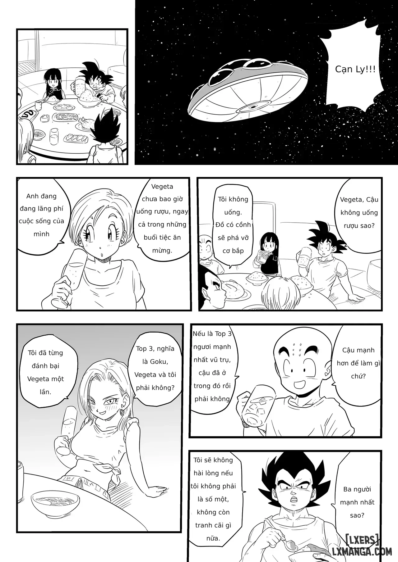 HentaiVN.net - Ảnh 8 - [Pink Mousse] NTR18: A sassy girl's erotic switch is turned on by the influence of alcohol (Dragon Ball Super) - One shot
