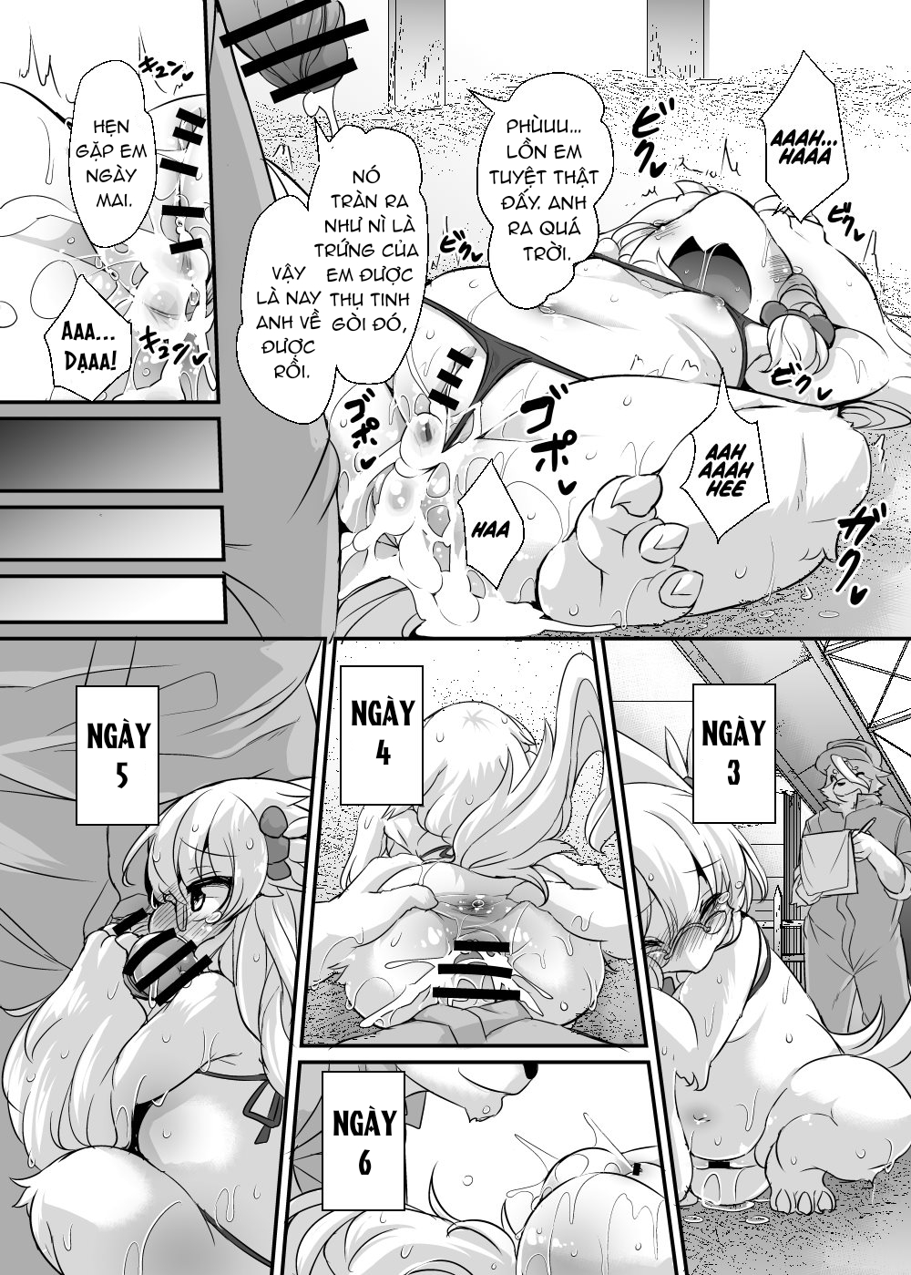 HentaiVN.net - Ảnh 9 - Hội Trưởng Lỡ Đẻ Quá Nhiều Trứng Vì Hợp Với Dương Vật - Oneshot