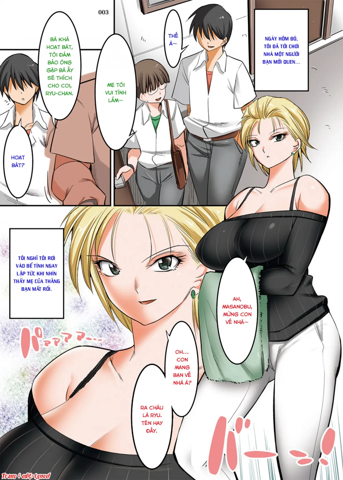 HentaiVN.net - Ảnh 3 - Kinotsuyoi Motoyan Mama wa Dogeza ni Yowai [気の強い元ヤンママは土下座に弱い] - Oneshot
