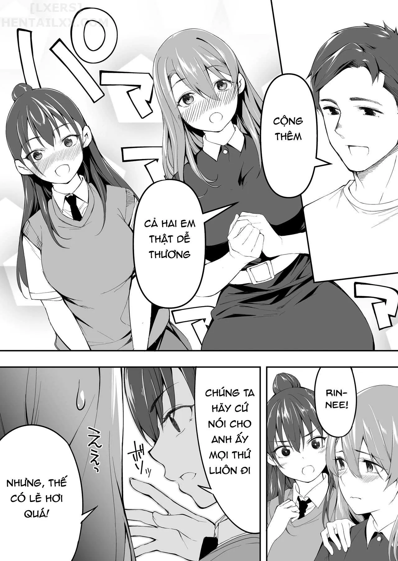 HentaiVN.net - Ảnh 23 - Chỉ anh chạm được vào chúng em [Ore Dake Ga Sawareru Futago] - Chap 1