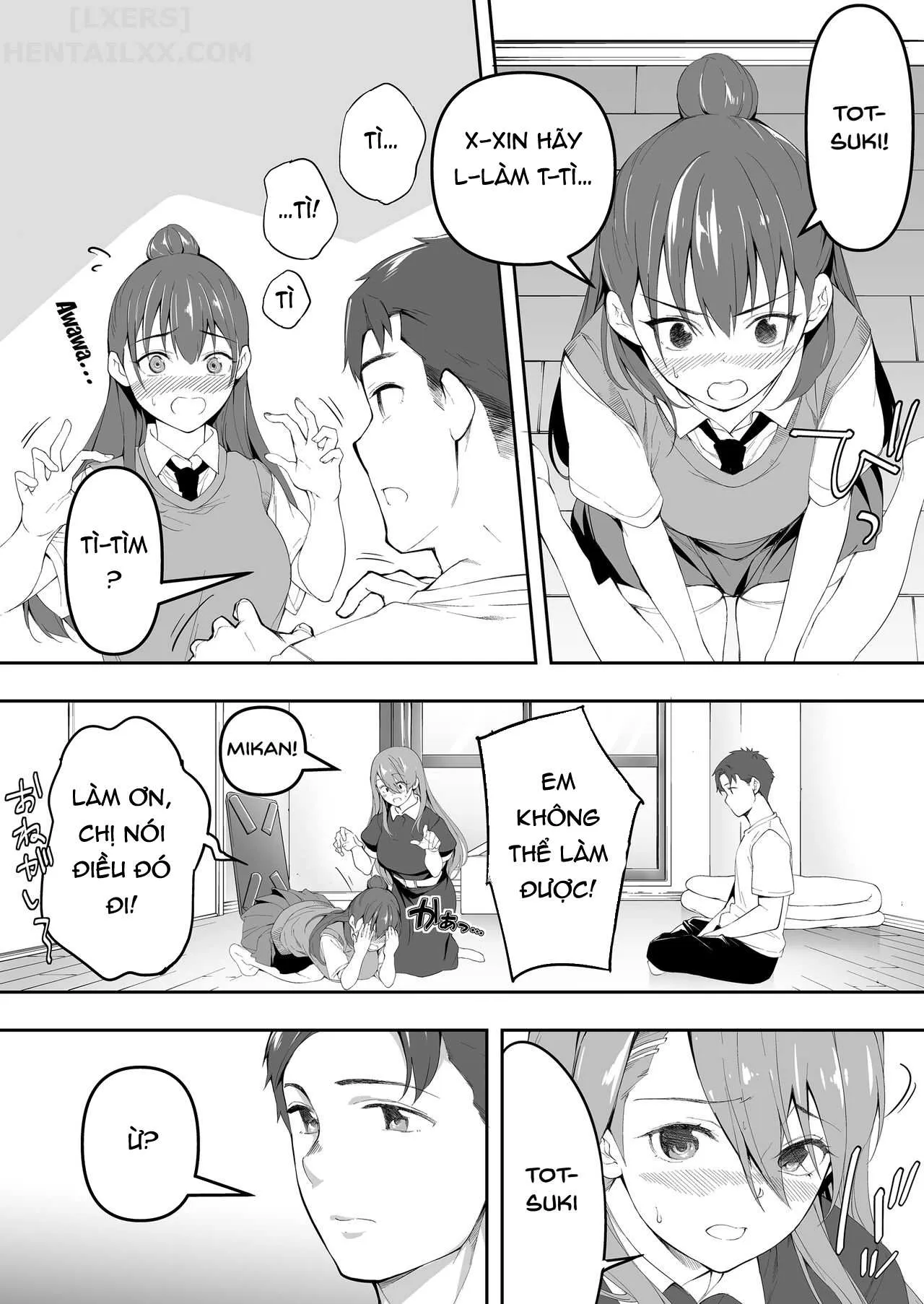 HentaiVN.net - Ảnh 25 - Chỉ anh chạm được vào chúng em [Ore Dake Ga Sawareru Futago] - Chap 1