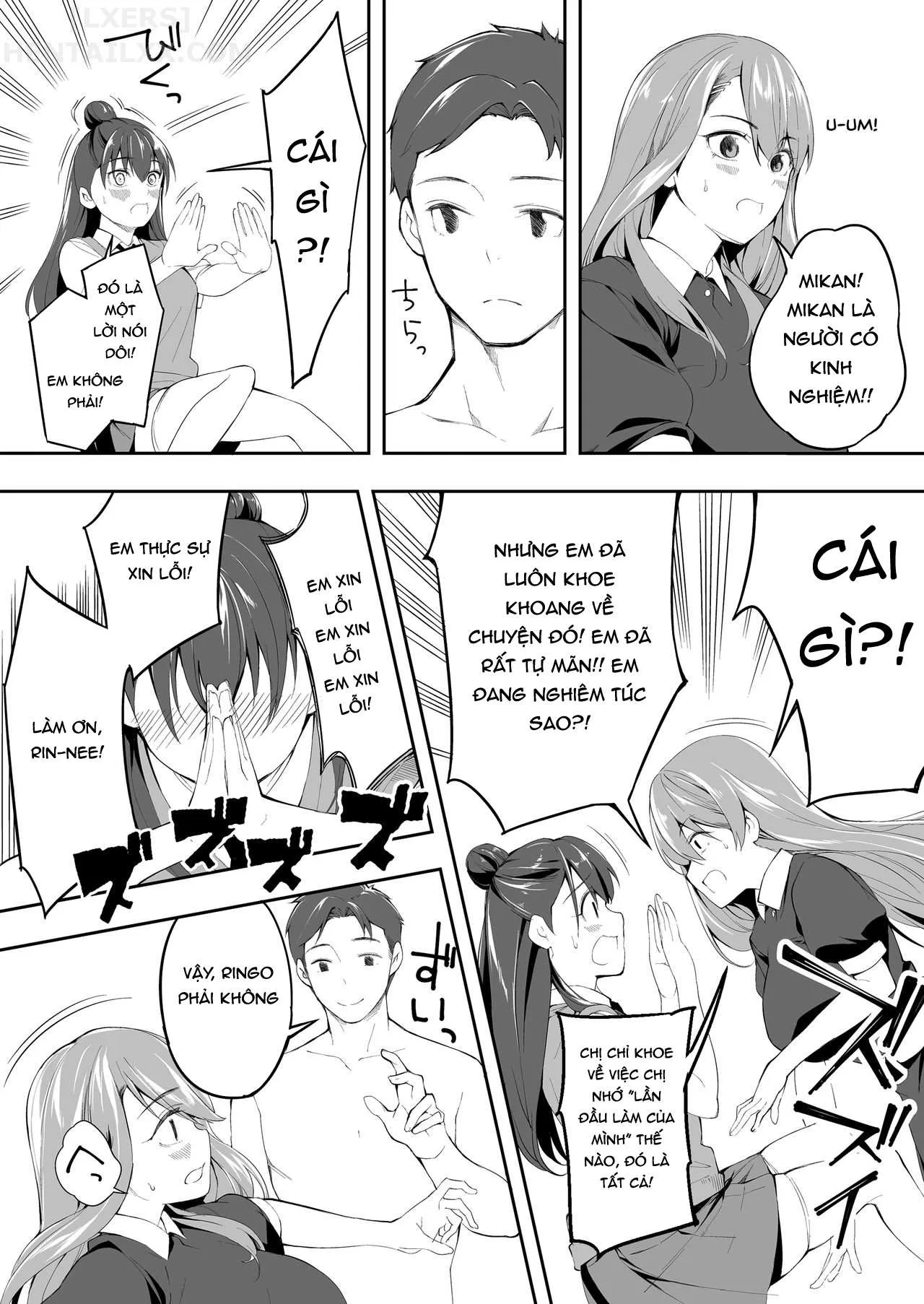 HentaiVN.net - Ảnh 29 - Chỉ anh chạm được vào chúng em [Ore Dake Ga Sawareru Futago] - Chap 1