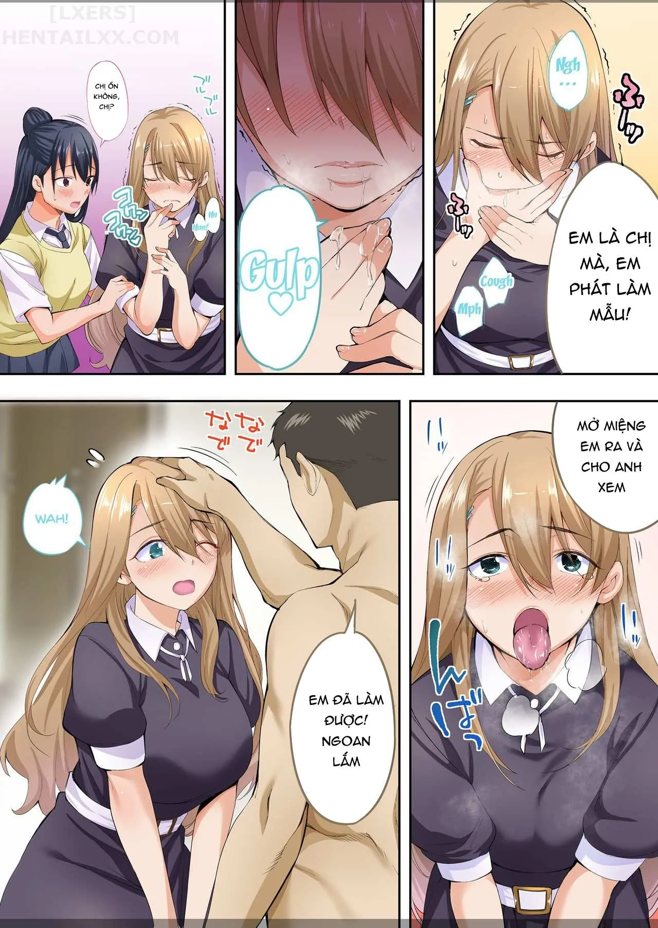 HentaiVN.net - Ảnh 40 - Chỉ anh chạm được vào chúng em [Ore Dake Ga Sawareru Futago] - Chap 1