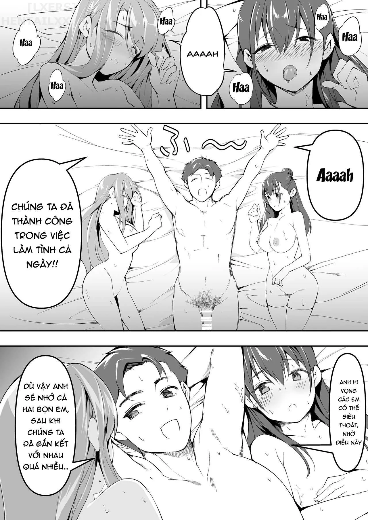 HentaiVN.net - Ảnh 41 - Chỉ anh chạm được vào chúng em [Ore Dake Ga Sawareru Futago] - Chap 2 - [END]
