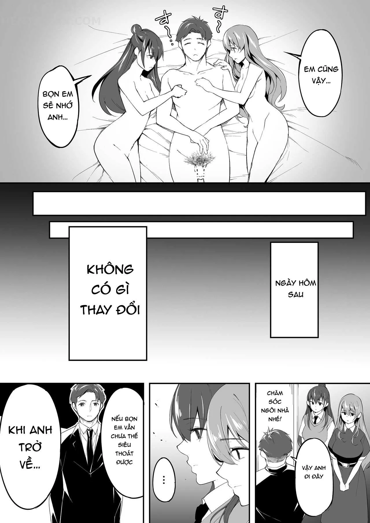 HentaiVN.net - Ảnh 42 - Chỉ anh chạm được vào chúng em [Ore Dake Ga Sawareru Futago] - Chap 2 - [END]