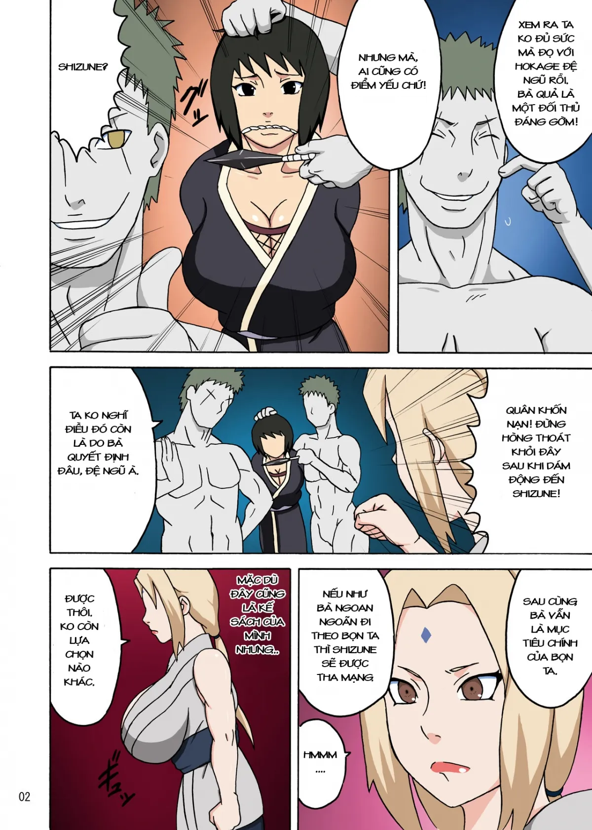 HentaiVN.net - Ảnh 4 - Tsunade Trong Ngục Tù Dâm Tà [Tsunade no In Kangoku R, ツナデの淫監獄R] - Oneshot