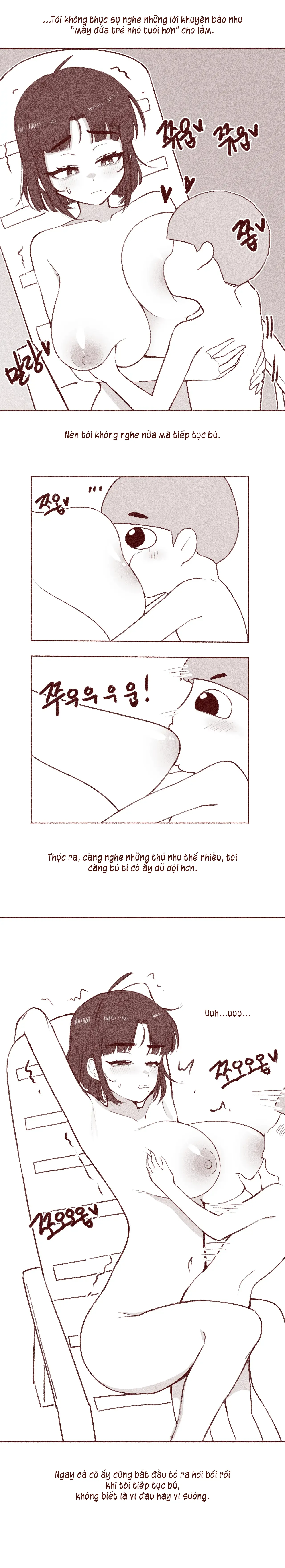 HentaiVN.net - Ảnh 8 - Câu chuyện về việc bú vú bạn của mẹ - Oneshot