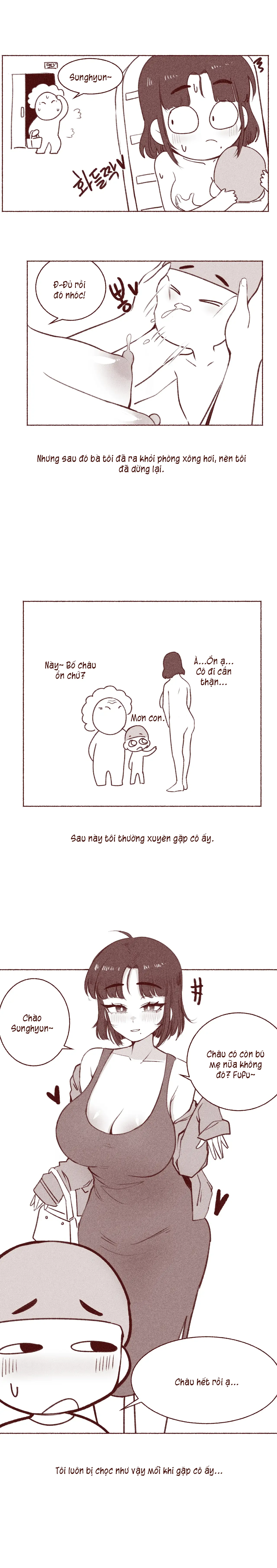 HentaiVN.net - Ảnh 9 - Câu chuyện về việc bú vú bạn của mẹ - Oneshot