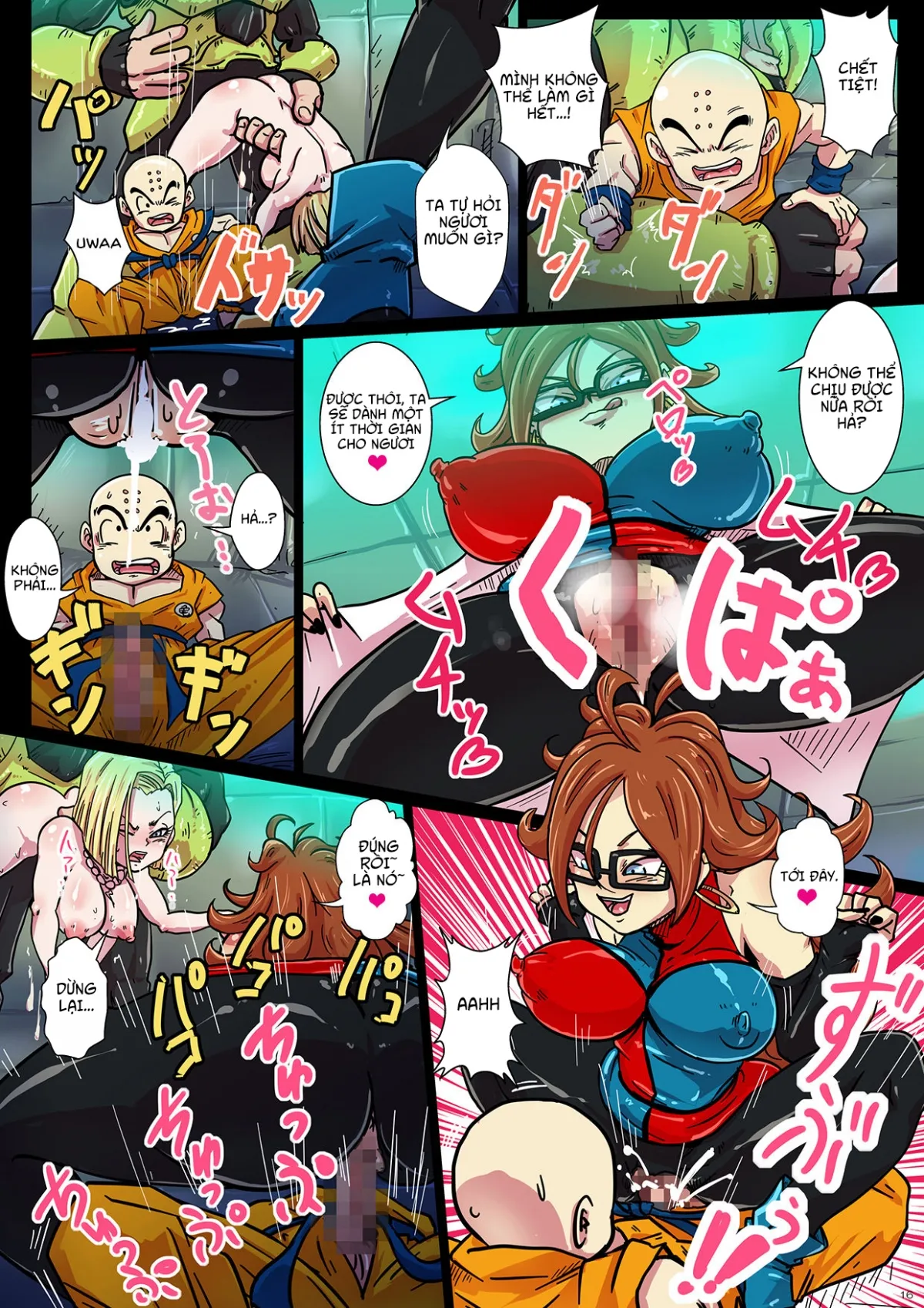 HentaiVN.net - Ảnh 17 - Buổi thác loạn tại nhà Bulma (Dragon Ball) [Jinzouningen-tachi to Bulma no Inkou!] - OneShot