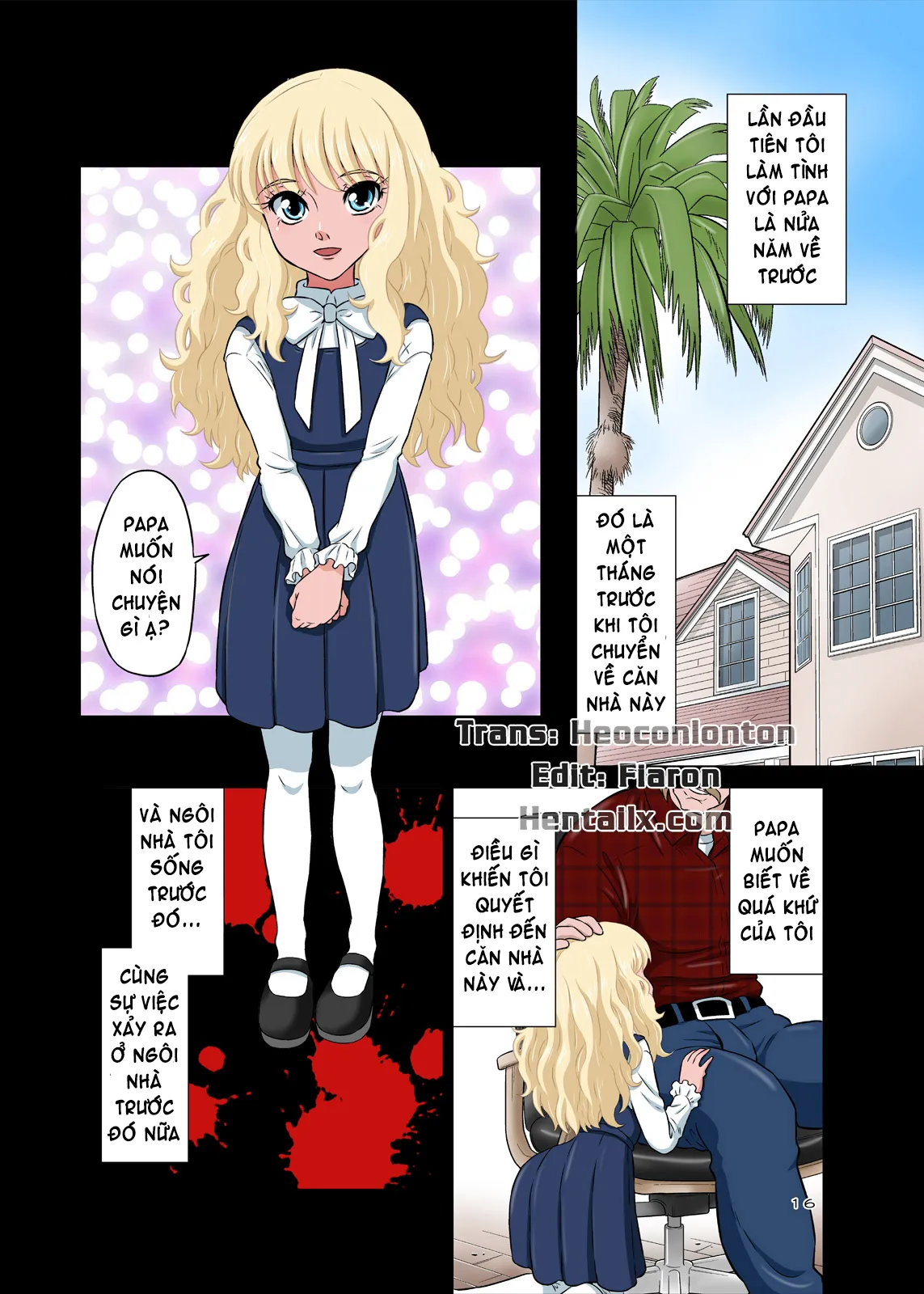 HentaiVN.net - Ảnh 16 - Papa To Sex Sonna No Atarimae! - Oneshot [Full Color]
