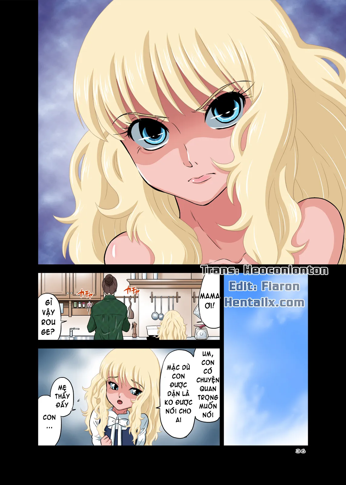 HentaiVN.net - Ảnh 36 - Papa To Sex Sonna No Atarimae! - Oneshot [Full Color]