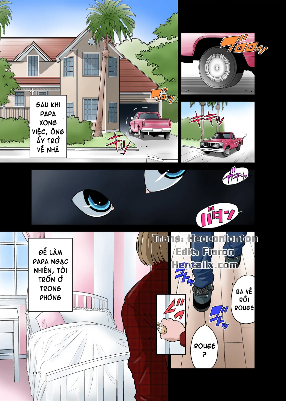 HentaiVN.net - Ảnh 5 - Papa To Sex Sonna No Atarimae! - Oneshot [Full Color]