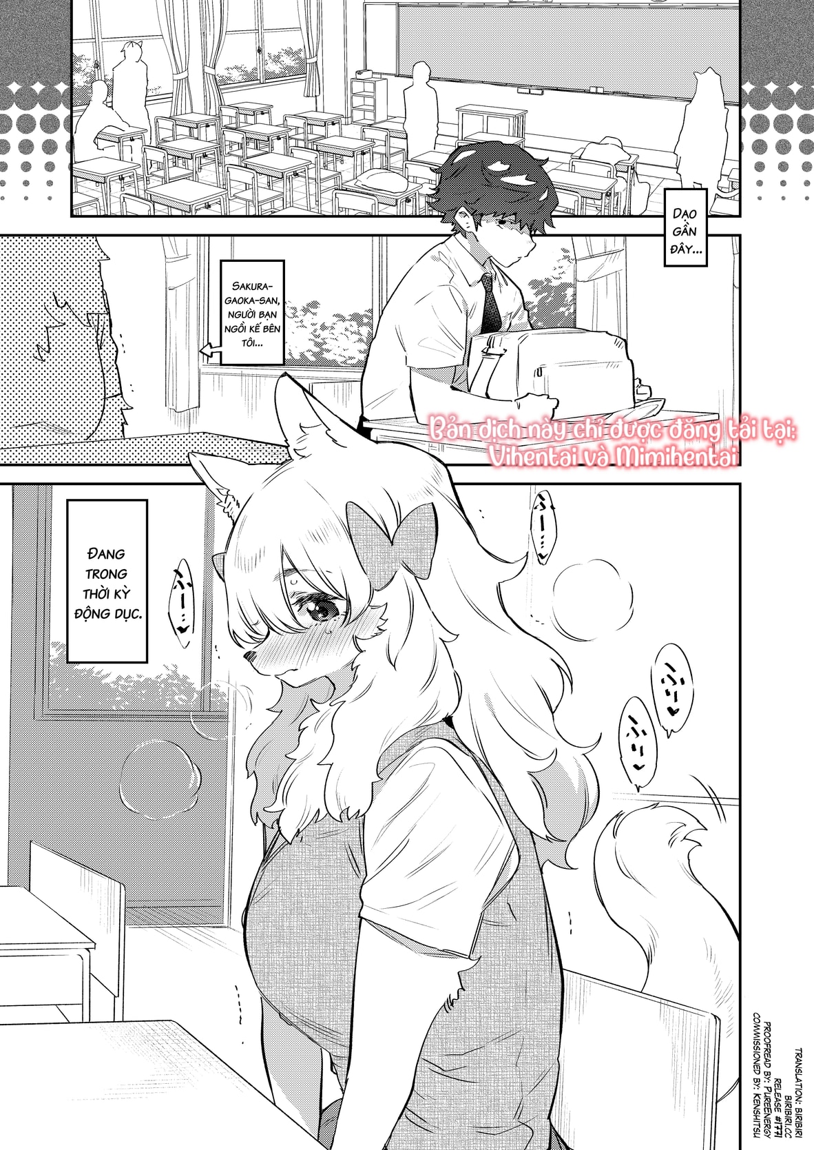 HentaiVN.net - Ảnh 3 - Bạn Cùng Lớp Của Tôi Đang Trong Mùa Động Dục - Oneshot