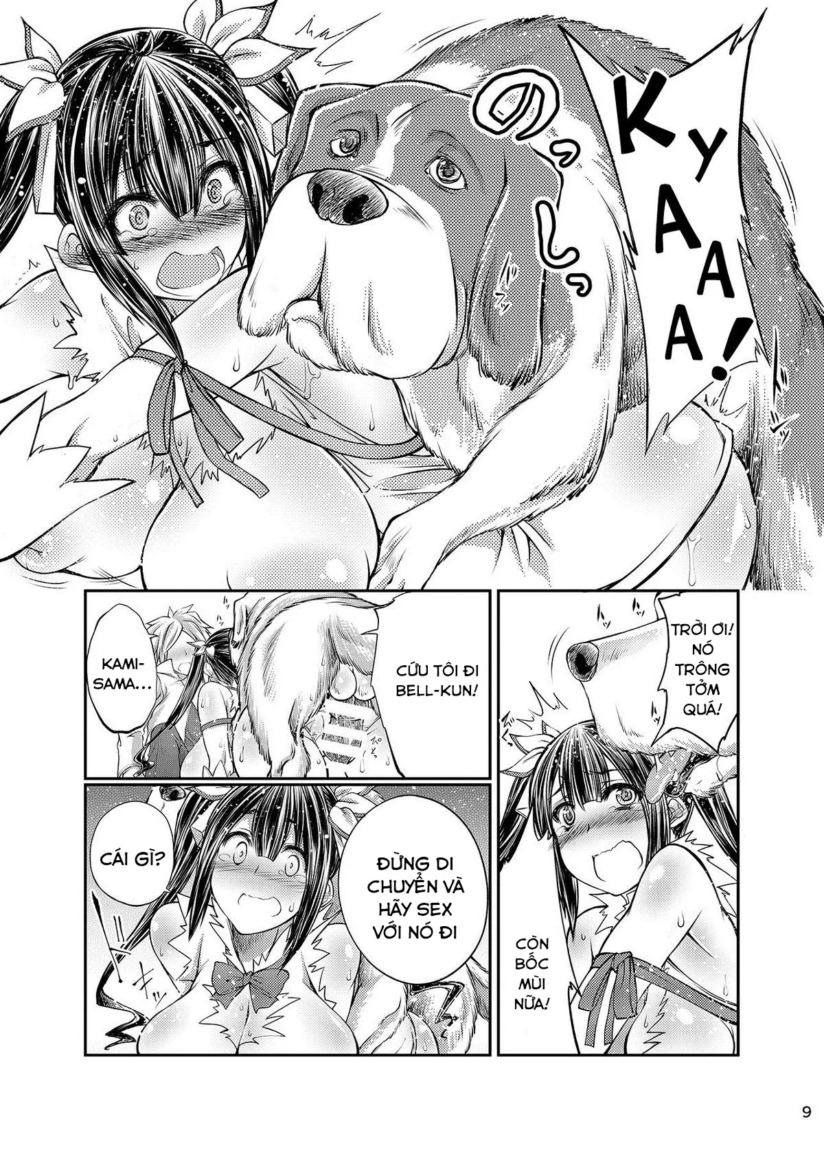HentaiVN.net - Ảnh 9 - Dungeon ni Juukan o Motomeru no wa Machigatteiru Darou ka (Dungeon ni Deai o Motomeru no wa Machigatteiru Darou ka) [ダンジョンに獣姦を求めるのは間違っているだろうか (ダンジョンに出会いを求めるのは間違っているだろうか)] - Oneshot