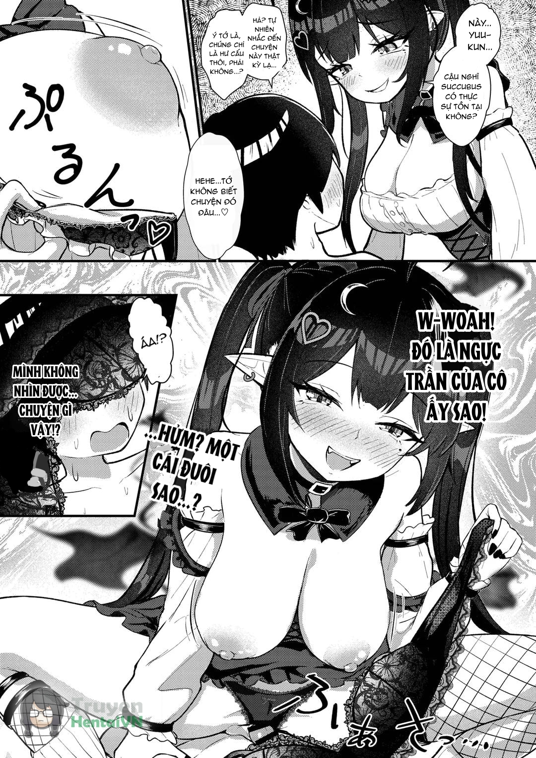 HentaiVN.net - Ảnh 33 - Hinekure Doutei ga Off-kai Ittara Succubus ni Ochinchin Propose Shichatta Hanashi - Oneshot
