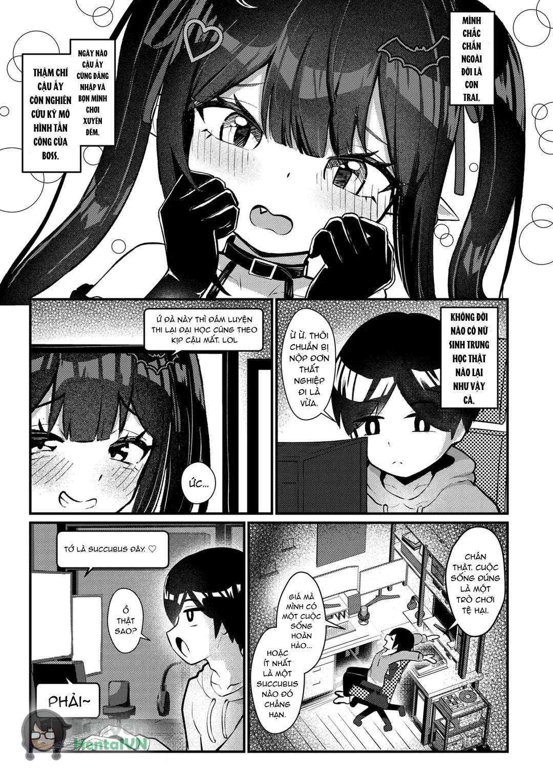 HentaiVN.net - Ảnh 7 - Hinekure Doutei ga Off-kai Ittara Succubus ni Ochinchin Propose Shichatta Hanashi - Oneshot