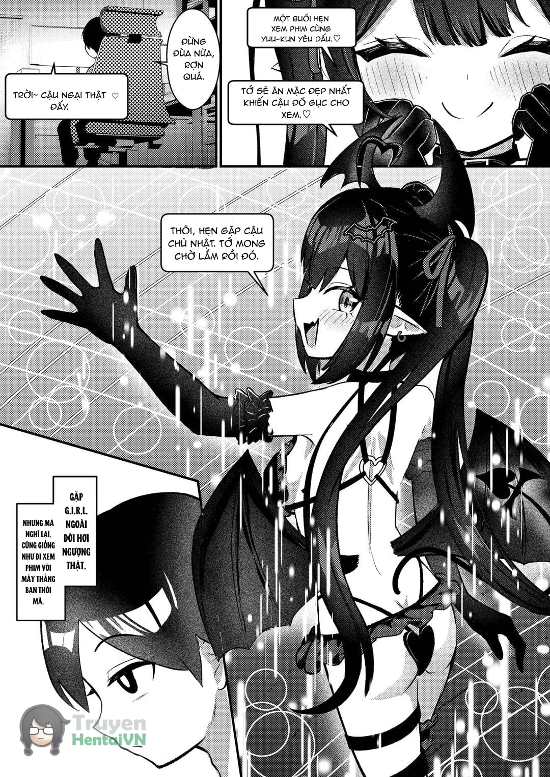 HentaiVN.net - Ảnh 9 - Hinekure Doutei ga Off-kai Ittara Succubus ni Ochinchin Propose Shichatta Hanashi - Oneshot
