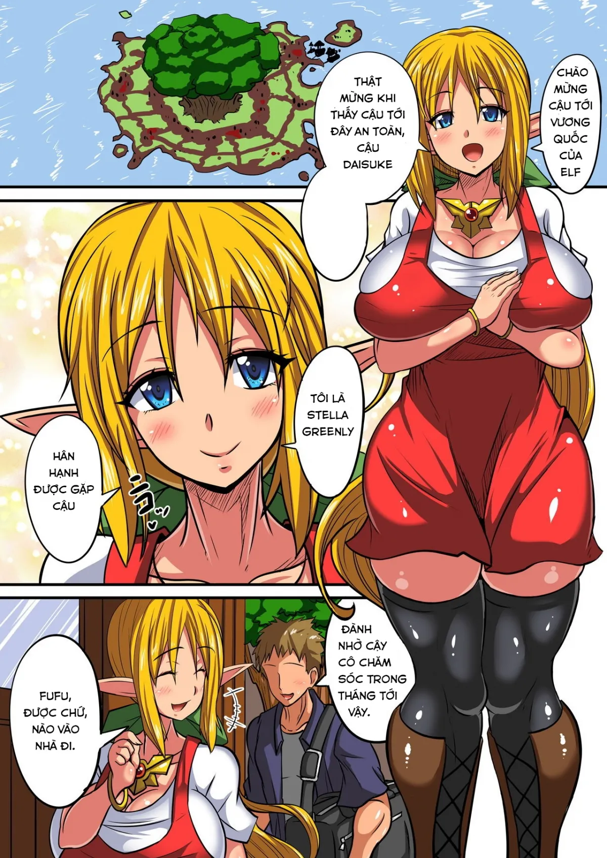HentaiVN.net - Ảnh 2 - Elf Oyako to Pakopako Ibunka Kouryuu! ~Stella Hen~ - Oneshot