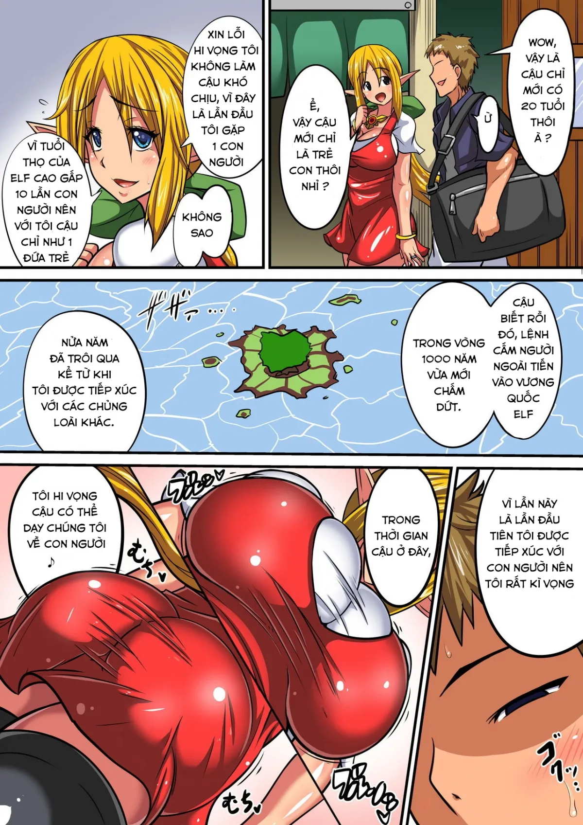 HentaiVN.net - Ảnh 3 - Elf Oyako to Pakopako Ibunka Kouryuu! ~Stella Hen~ - Oneshot
