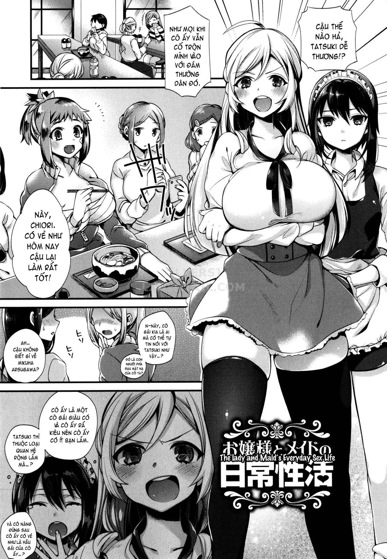 HentaiVN.net - Ảnh 4 - Ojou-Sama To Maid No Midara Na Seikatsu - Chap 2