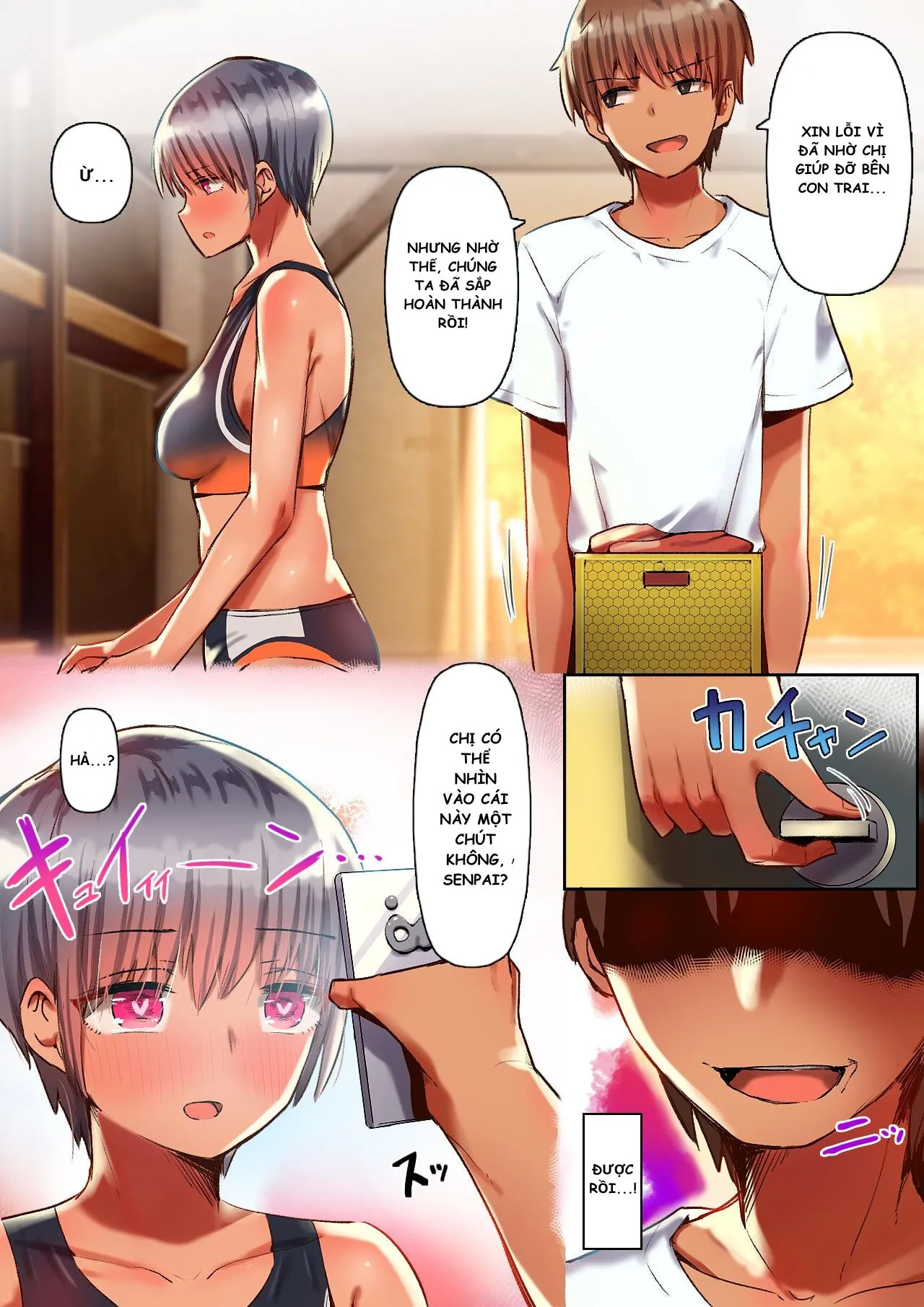 HentaiVN.net - Ảnh 7 - Sumi Senpai wa Pakorarete mo Hyoujou o Kaenai - Oneshot