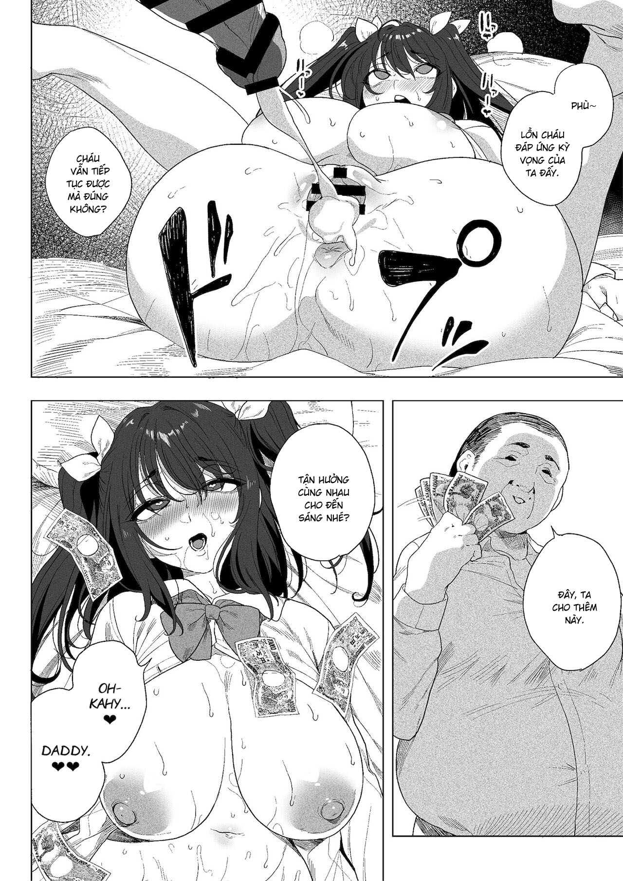HentaiVN.net - Ảnh 13 - Sự trừng phạt của ông BỐ ĐƯỜNG [Papakatsu Joshi ni Oshioki ; Punishment for Daddy's Little Girl] - Oneshot