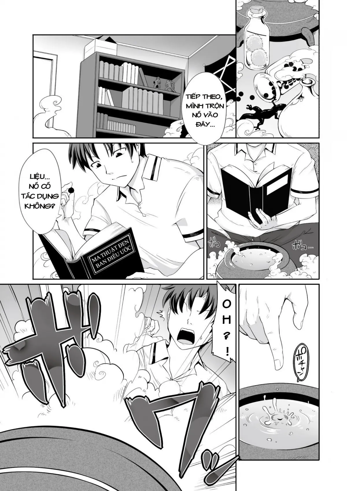 HentaiVN.net - Ảnh 3 - Kyou kara Hajimeru Kuro Majutsu [Ma Thuật Đen bắt đầu từ hôm nay] - Chap 1