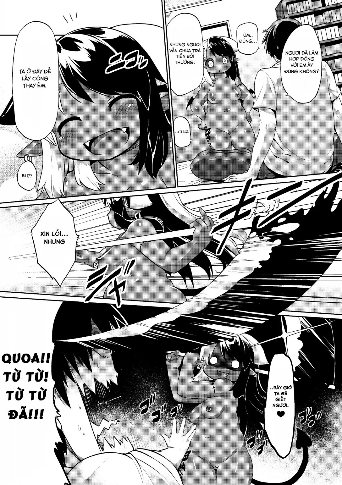 HentaiVN.net - Ảnh 4 - Kyou kara Hajimeru Kuro Majutsu [Ma Thuật Đen bắt đầu từ hôm nay] - Chap 2