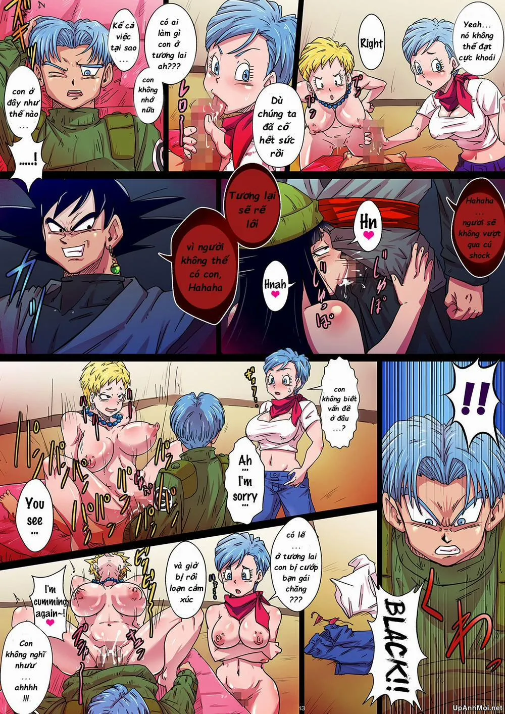 HentaiVN.net - Ảnh 12 - SOAP!! Kairaku e no Hankou!! Okasareta Chou Zetsurin Mai to Trunks (Dragon Ball Super) - Oneshot