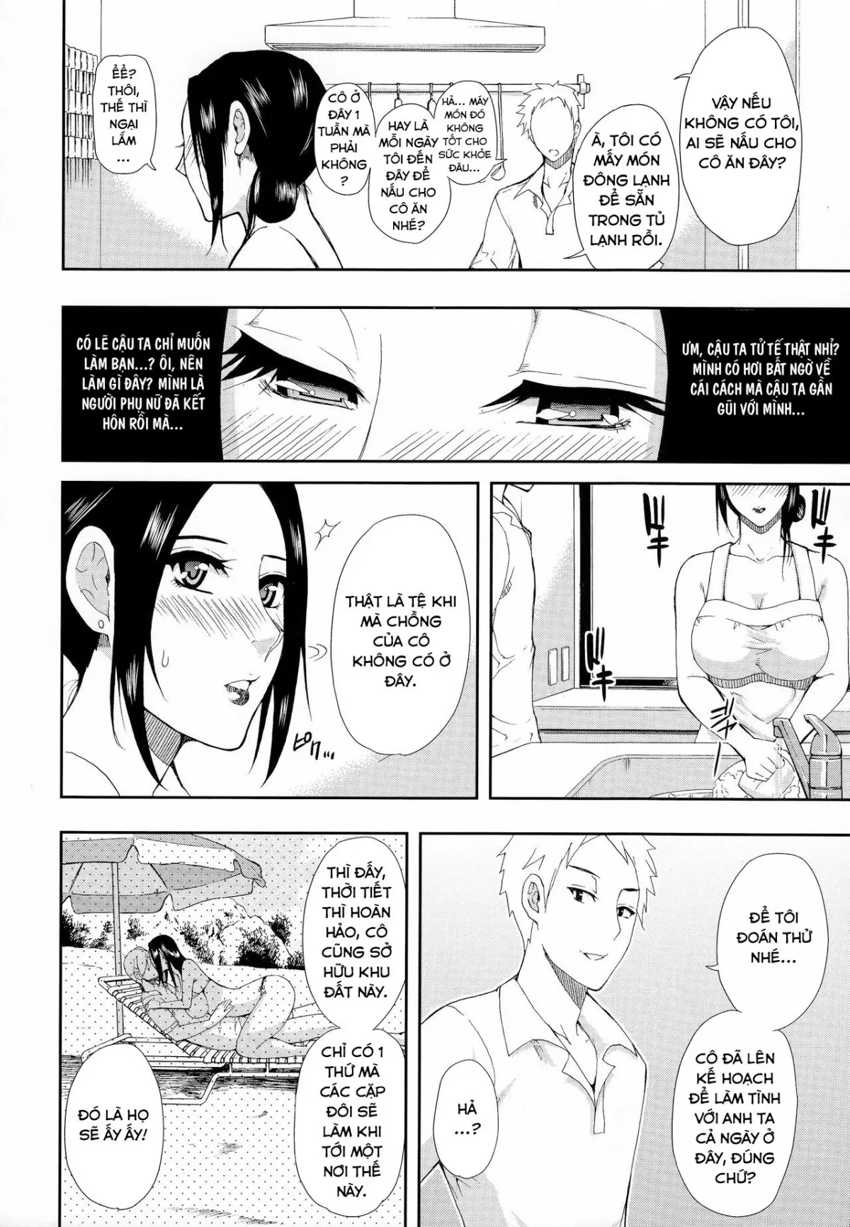 HentaiVN.net - Ảnh 13 - Biệt Thự Của 1 Con Bitch [別荘ビ一チ; Besso Beach] - Oneshot