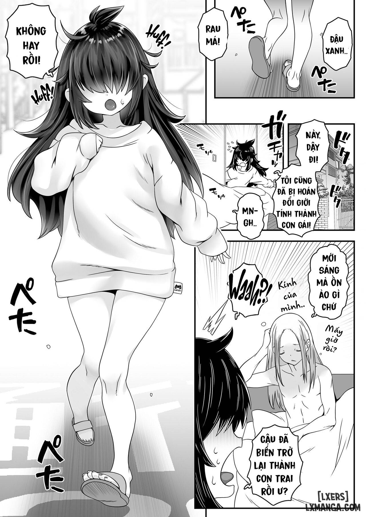 HentaiVN.net - Ảnh 5 - LOji-san 2 The Old Man Who Fucked His Genderswapped Childhood Friend Gets Genderswapped Too And Ends Up Debuting as a Camgirl! - Oneshot