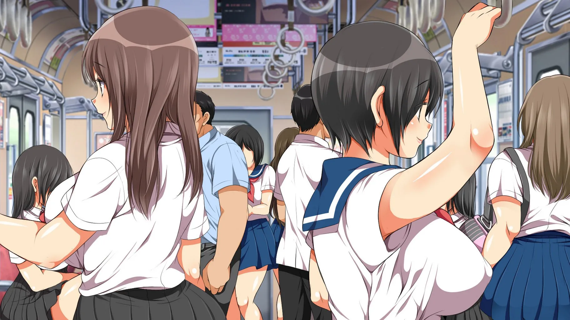 HentaiVN.net - Ảnh 15 - Yareruko! Densha Ecchi [ヤれる子!電車エッチ] - Chap 0.1