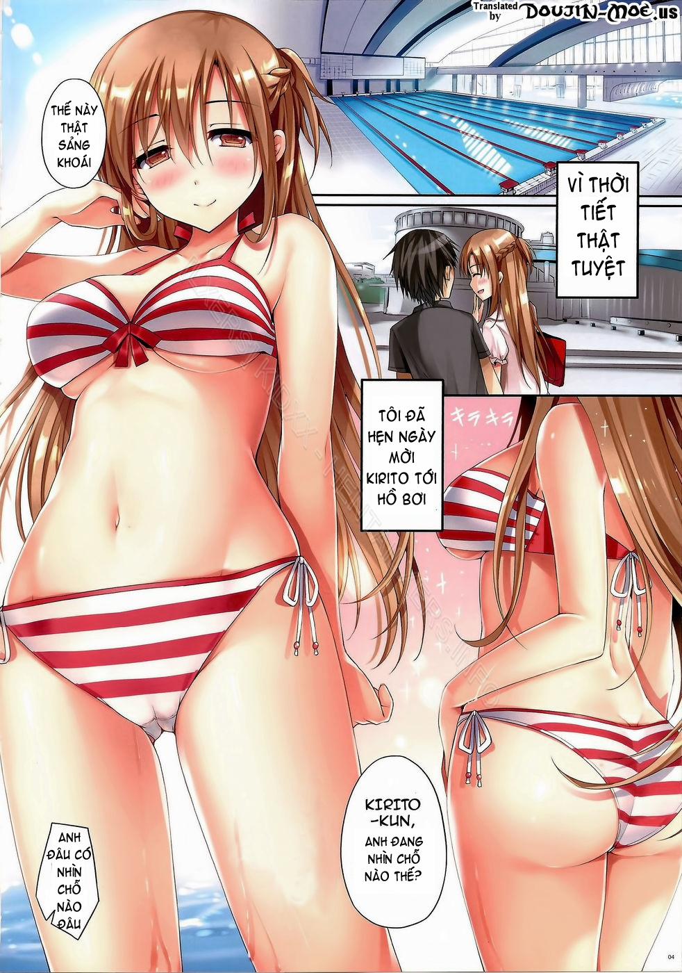 HentaiVN.net - Ảnh 3 - Cumming Inside Asuna 100% Raw (Sword Art Online) [アスナに100生中出しします] - Chap 1