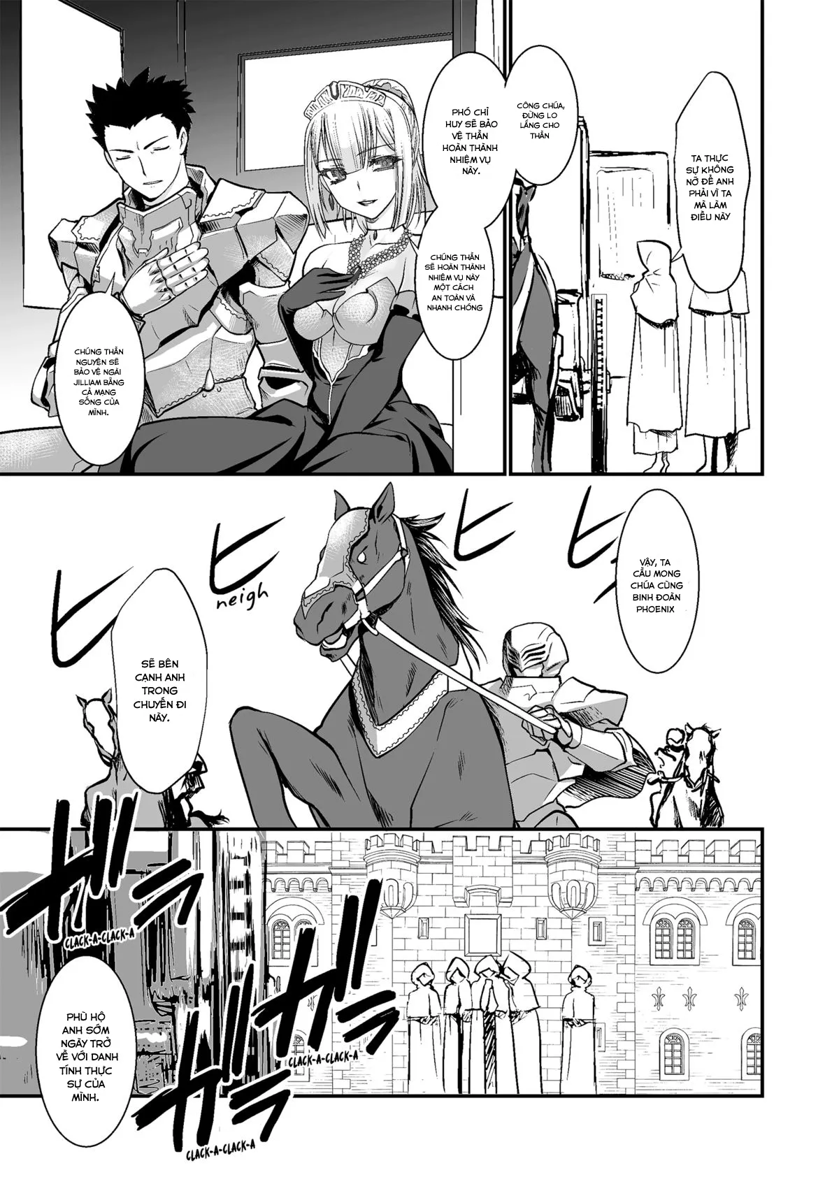 HentaiVN.net - Ảnh 35 - Kishi Danchou Kanrakusu [The Commander's Submission] - Chap 1