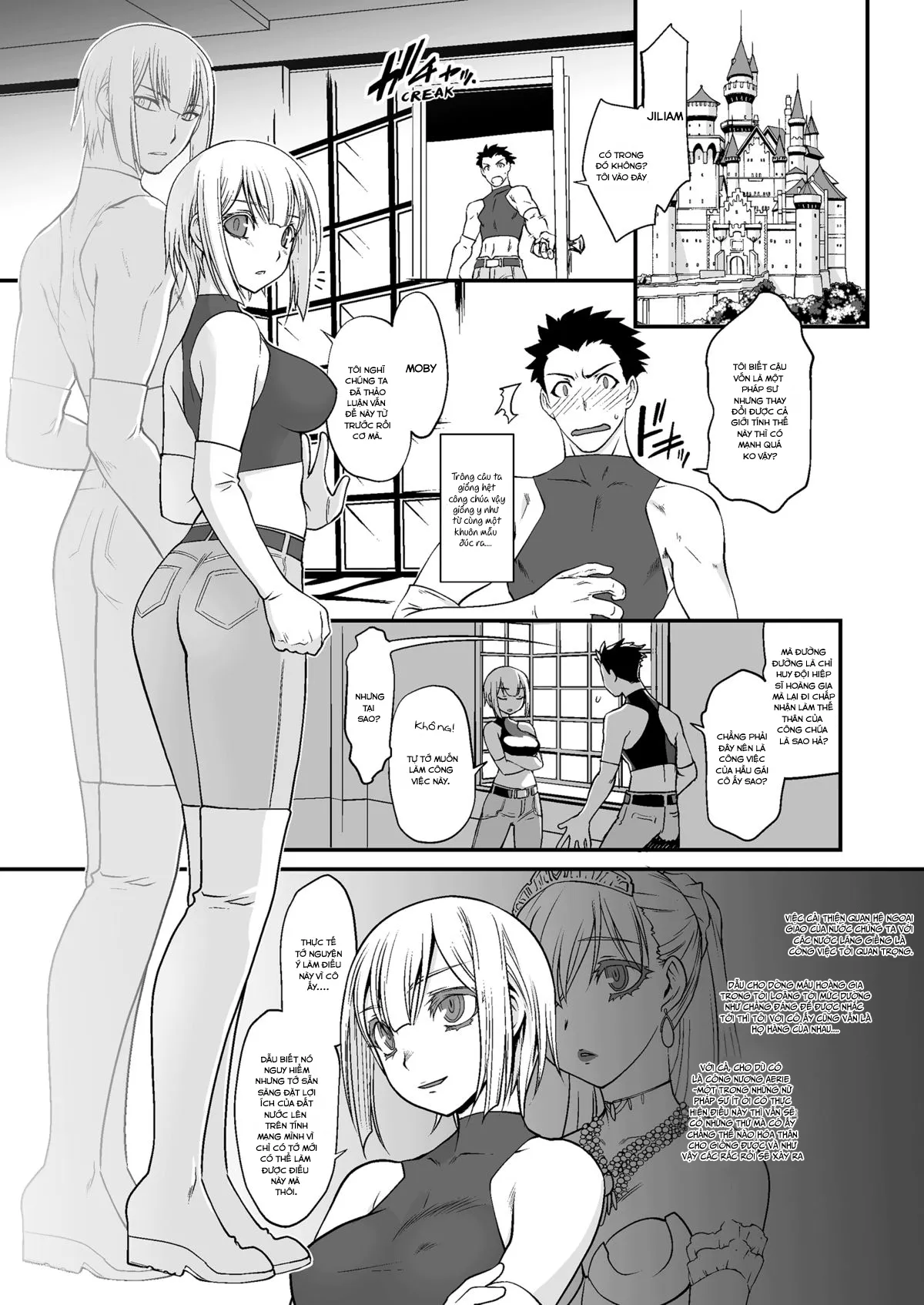 HentaiVN.net - Ảnh 5 - Kishi Danchou Kanrakusu [The Commander's Submission] - Chap 1