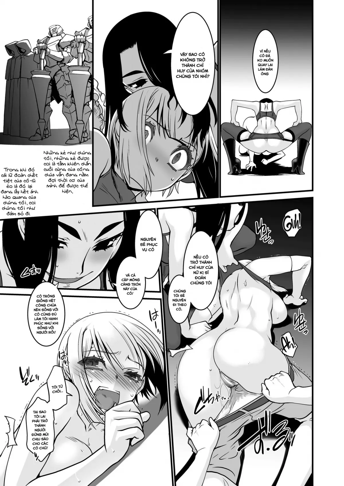 HentaiVN.net - Ảnh 11 - Kishi Danchou Kanrakusu [The Commander's Submission] - Chap 2