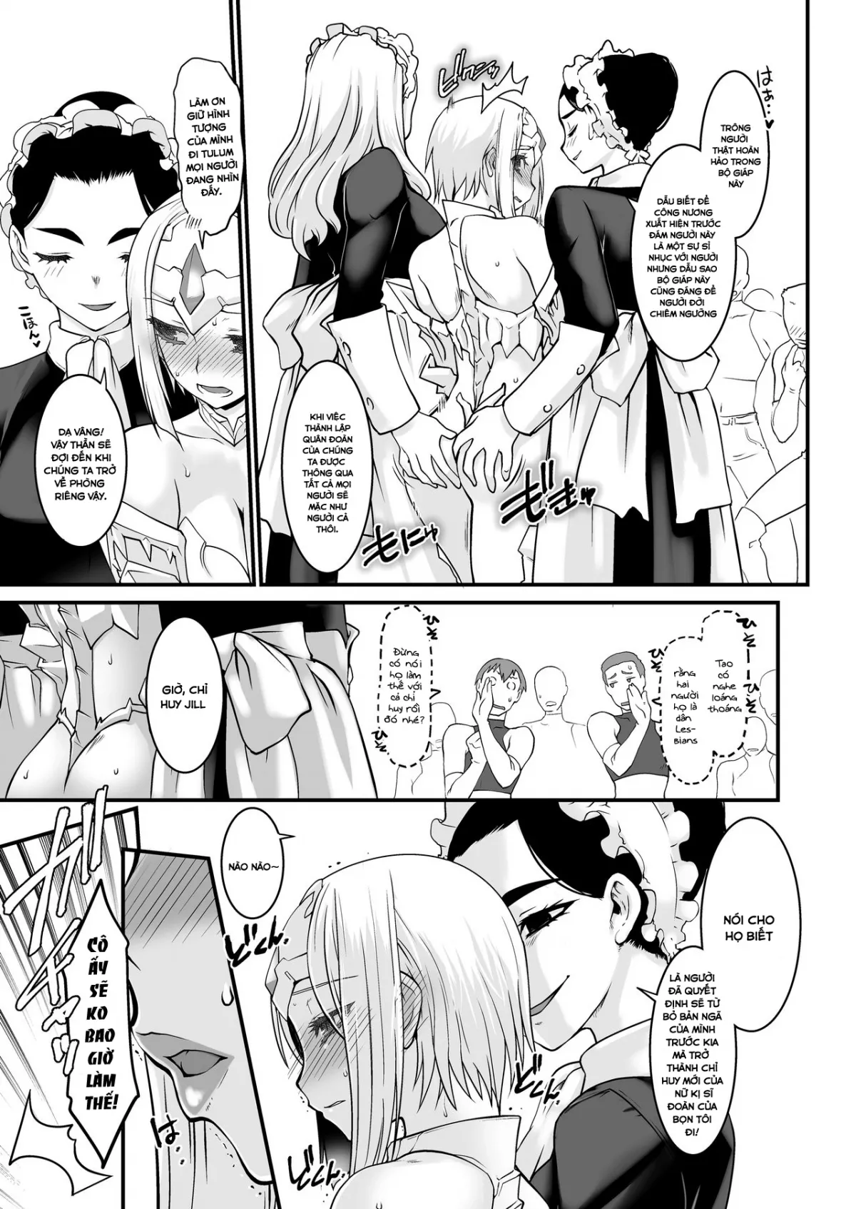 HentaiVN.net - Ảnh 21 - Kishi Danchou Kanrakusu [The Commander's Submission] - Chap 2