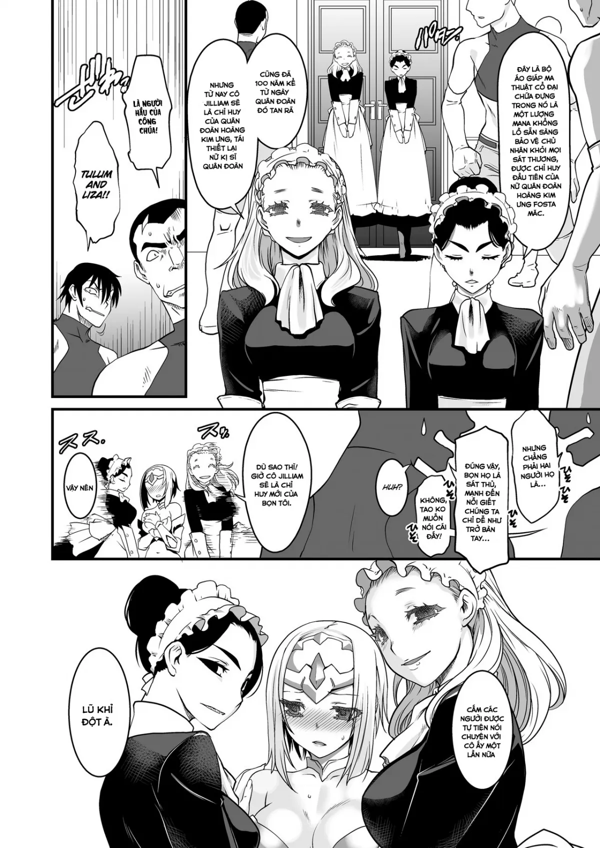 HentaiVN.net - Ảnh 4 - Kishi Danchou Kanrakusu [The Commander's Submission] - Chap 2