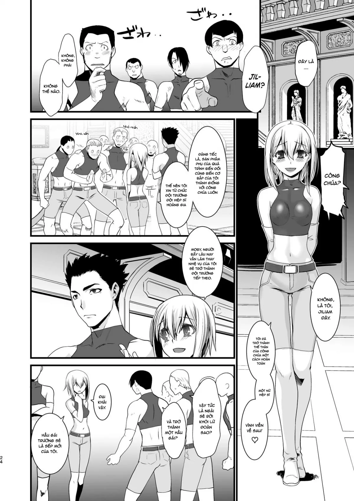 HentaiVN.net - Ảnh 24 - Kishi Danchou Kanrakusu [The Commander's Submission] - Chap 3