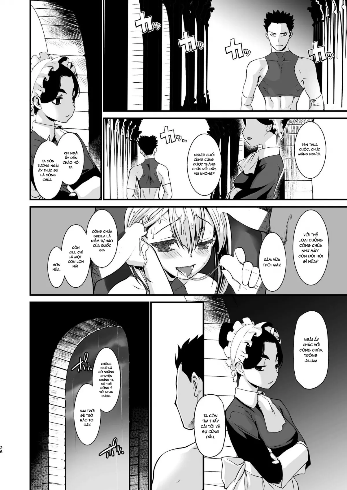 HentaiVN.net - Ảnh 26 - Kishi Danchou Kanrakusu [The Commander's Submission] - Chap 3