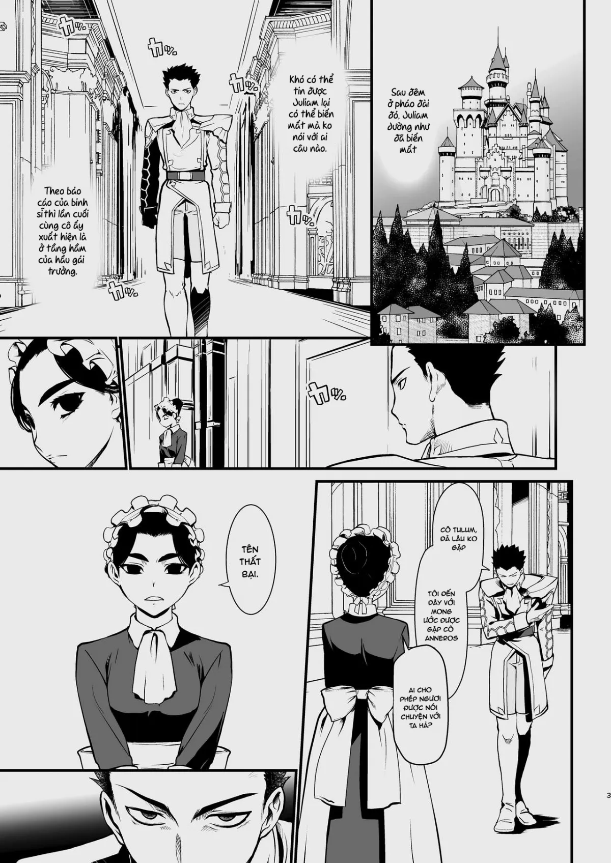 HentaiVN.net - Ảnh 3 - Kishi Danchou Kanrakusu [The Commander's Submission] - Chap 3