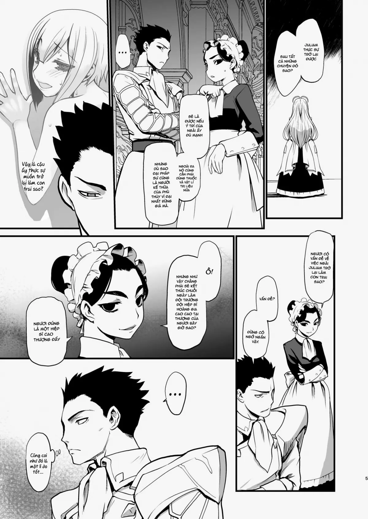 HentaiVN.net - Ảnh 5 - Kishi Danchou Kanrakusu [The Commander's Submission] - Chap 3