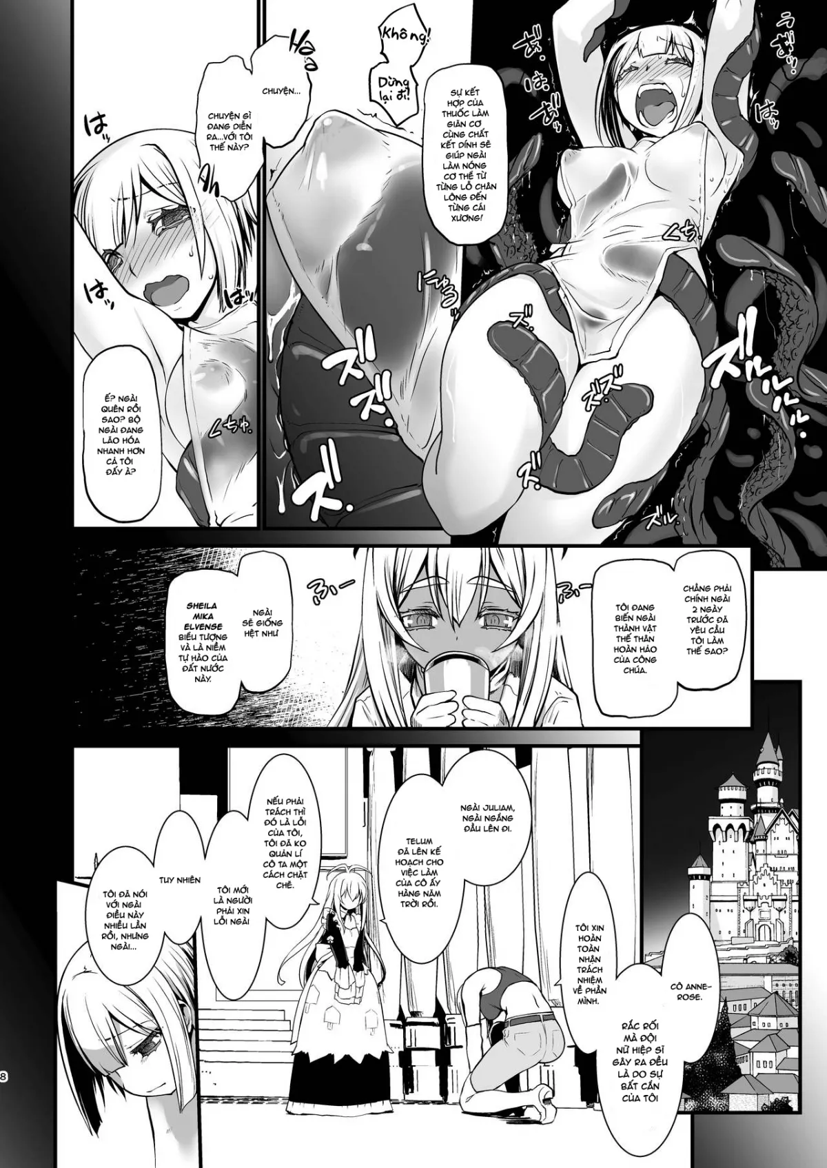 HentaiVN.net - Ảnh 8 - Kishi Danchou Kanrakusu [The Commander's Submission] - Chap 3