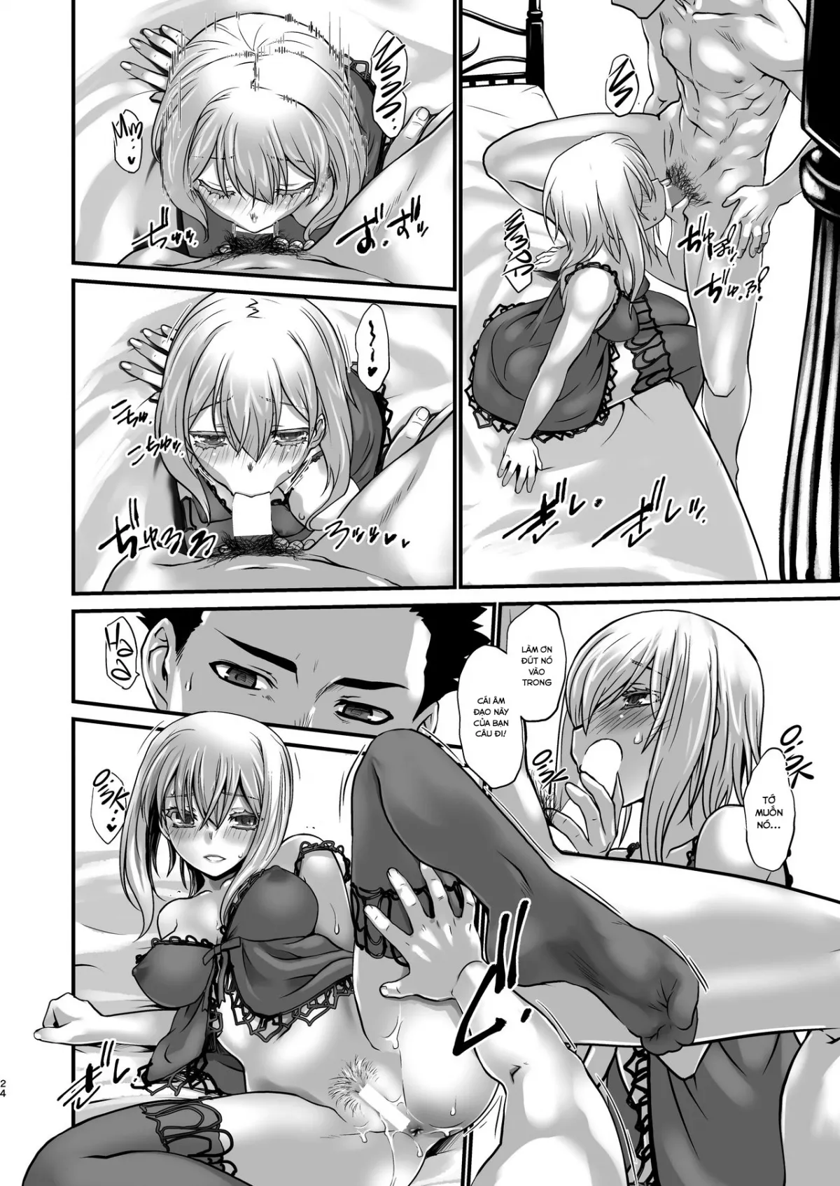HentaiVN.net - Ảnh 24 - Kishi Danchou Kanrakusu [The Commander's Submission] - Chap 4-End