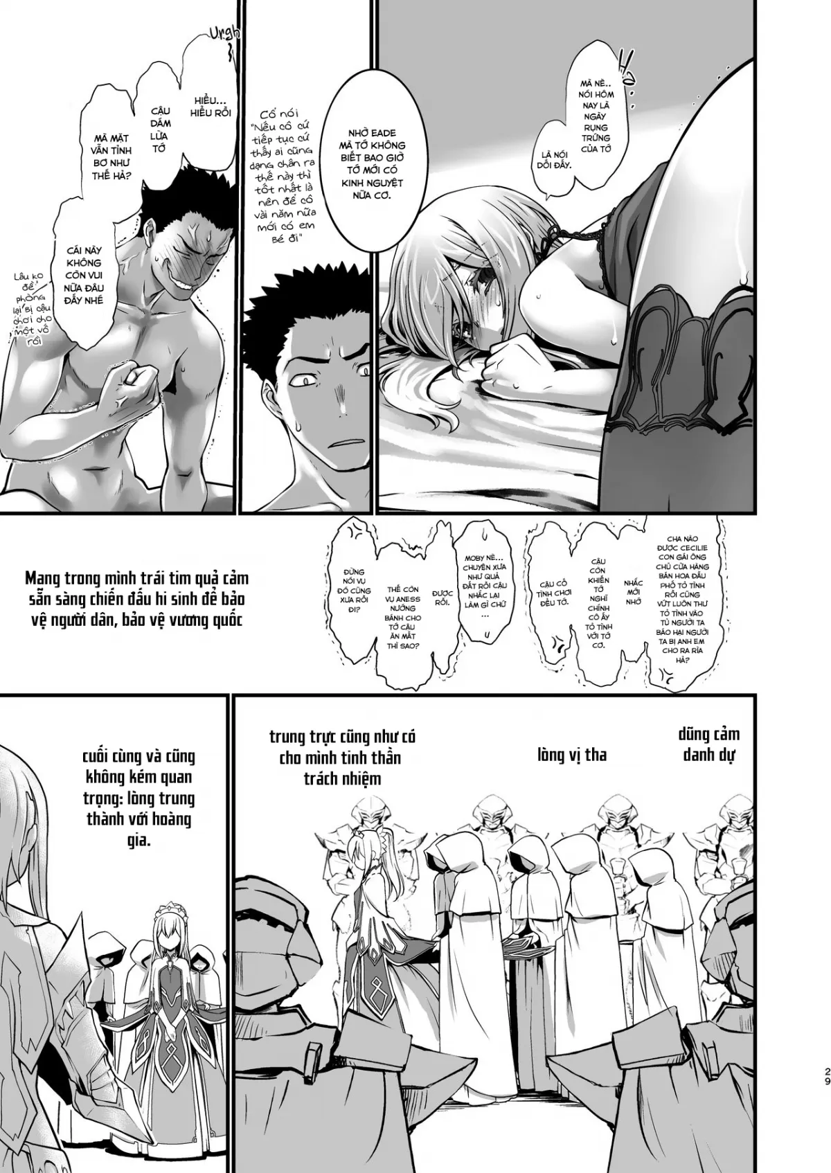HentaiVN.net - Ảnh 29 - Kishi Danchou Kanrakusu [The Commander's Submission] - Chap 4-End