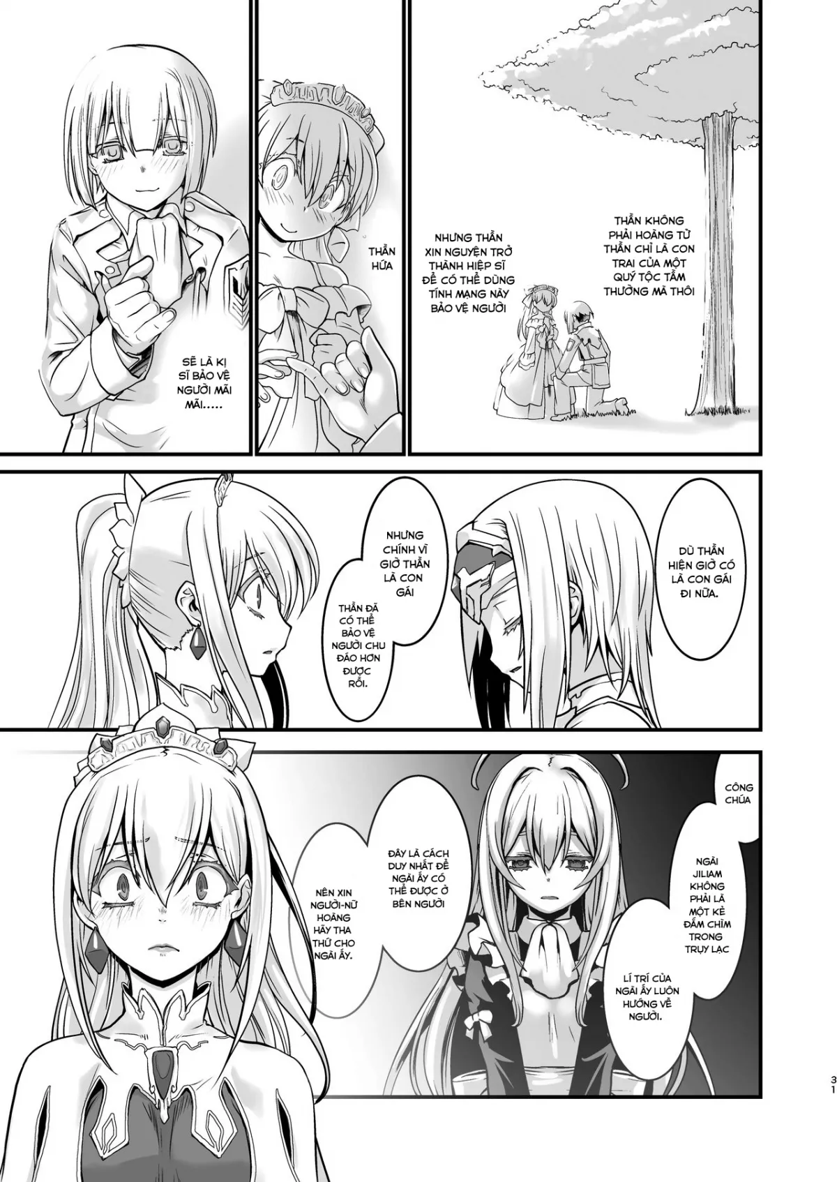 HentaiVN.net - Ảnh 31 - Kishi Danchou Kanrakusu [The Commander's Submission] - Chap 4-End