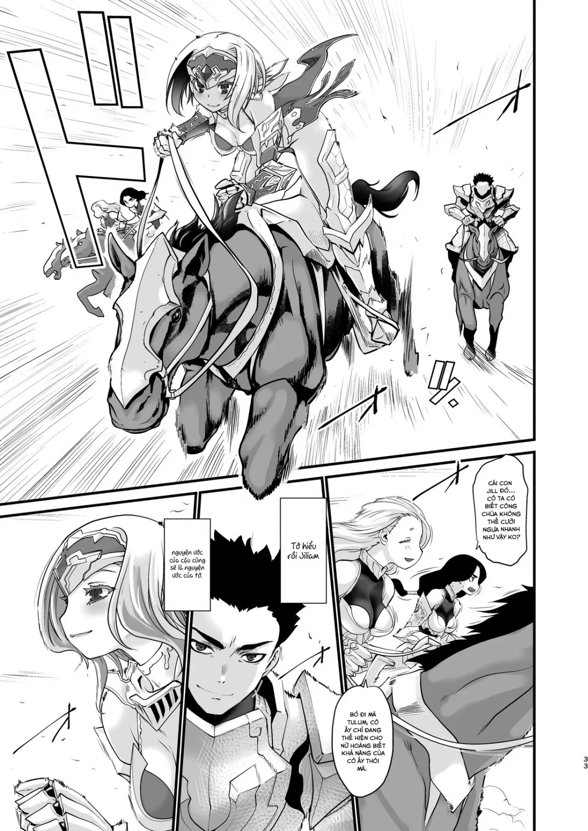 HentaiVN.net - Ảnh 33 - Kishi Danchou Kanrakusu [The Commander's Submission] - Chap 4-End