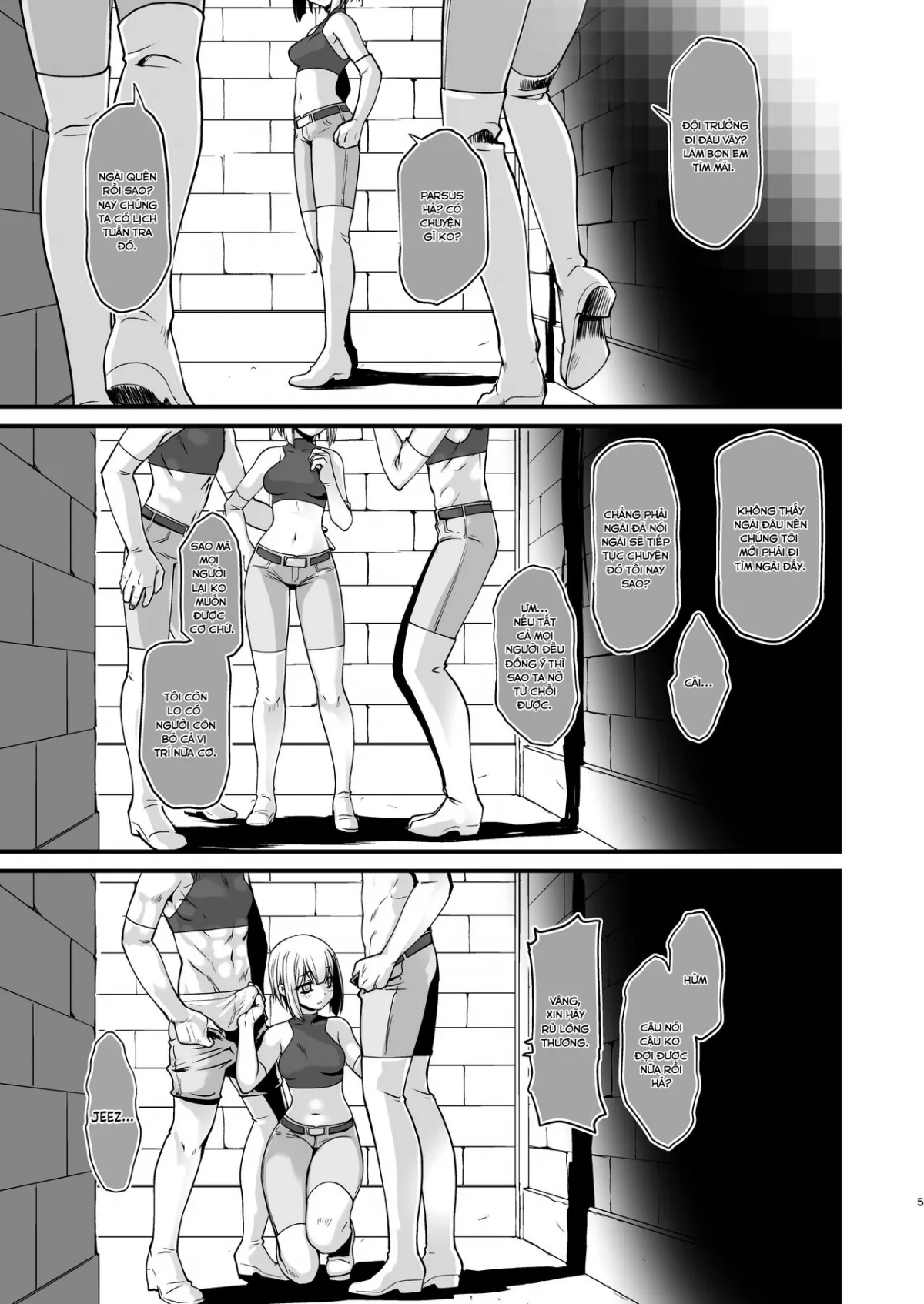 HentaiVN.net - Ảnh 5 - Kishi Danchou Kanrakusu [The Commander's Submission] - Chap 4-End