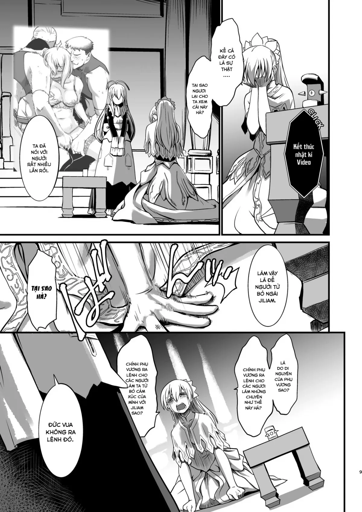 HentaiVN.net - Ảnh 9 - Kishi Danchou Kanrakusu [The Commander's Submission] - Chap 4-End